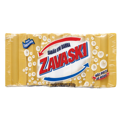 Sabão Barra Zavaski Amarelo 1Kg