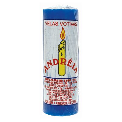 Vela Andréia 50mm Azul 260g