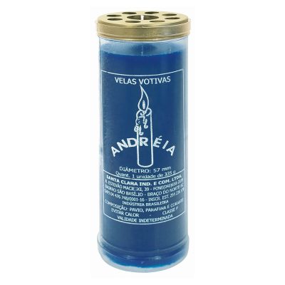 Vela Andréia 57mm Azul 335g